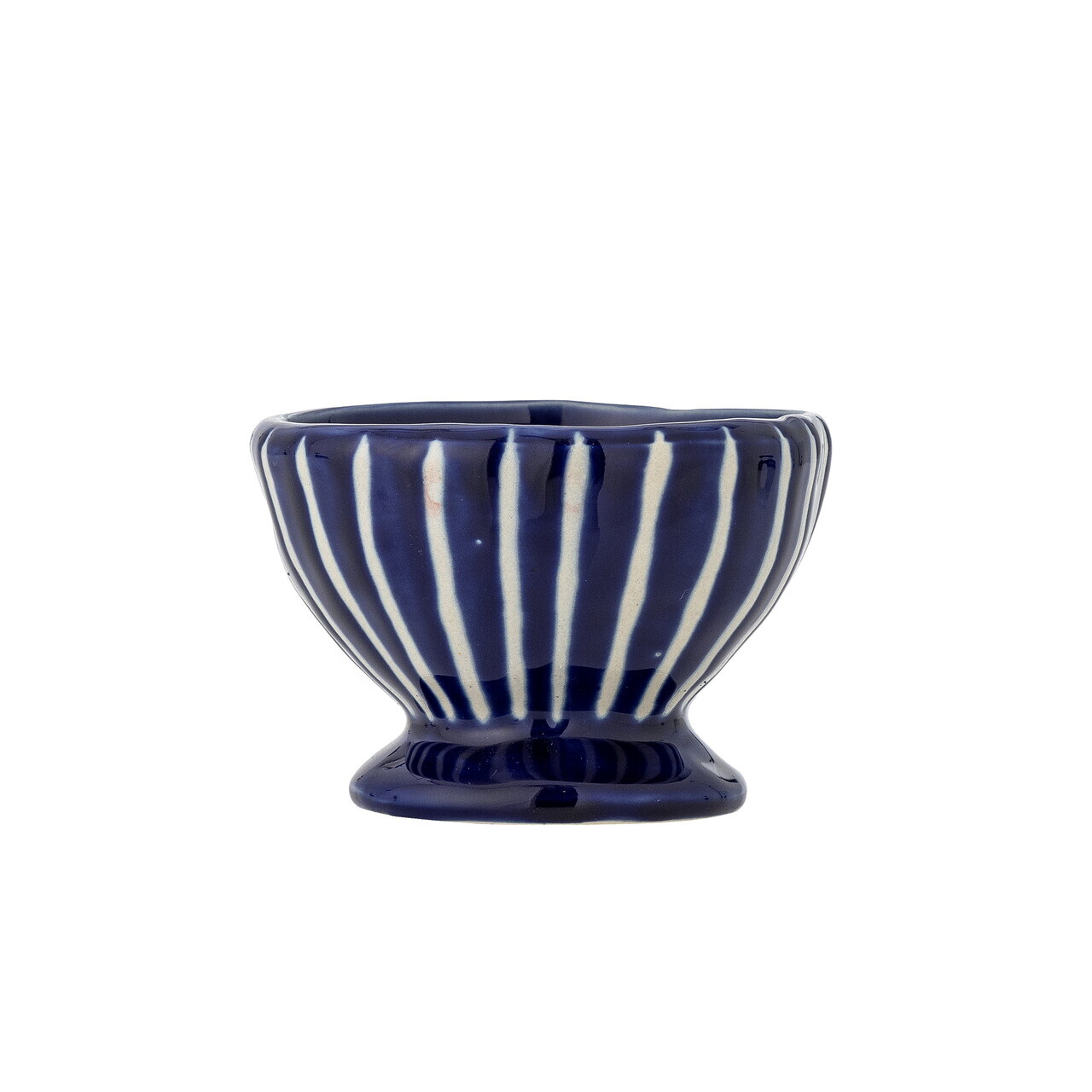 Bol, Bloomingville, Nini Lines, 9x6.5 cm, 170 ml, ceramica, albastru - imagine 5